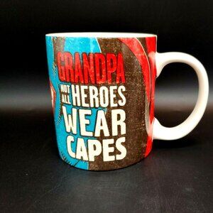 Hallmark DC Comics Superman Grandpa Not All Heroes Wear Capes Coffee Cup Mug